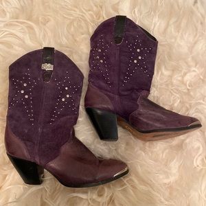 Authentic Dingo Ava Purple Cowboy Boots